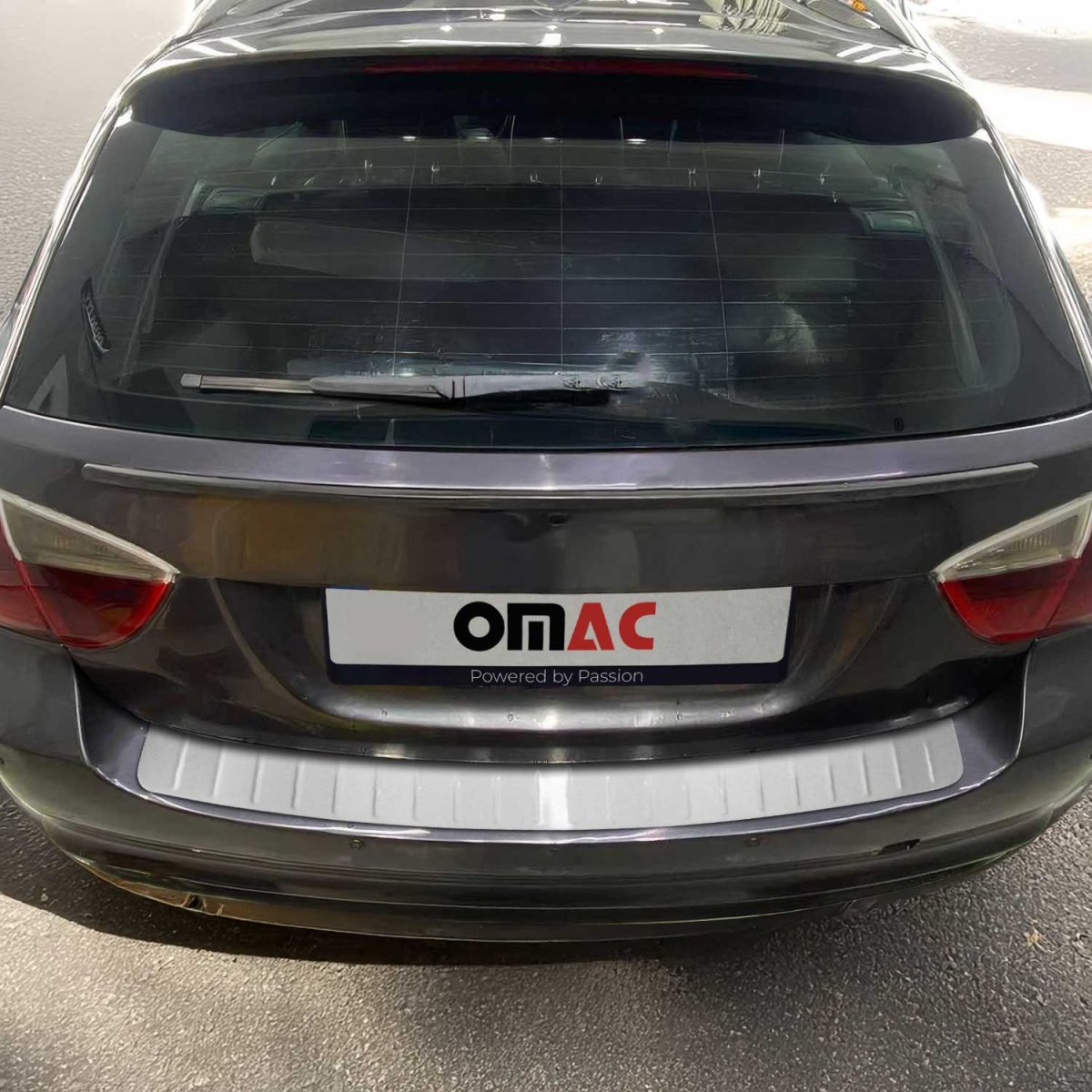 Volkswagen Golf IV Rear Bumper Sill Cover - Omac - S.Steel Brushed - Silver - '98-'04